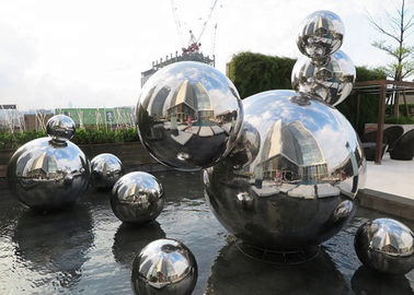 Custom Made Mirror Polished Modern Stainless Steel Sculpture 316 Hollow Ball