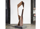 200cm Height Corten Steel Crazy Balance Sculpture For Garden Decoration