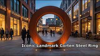 Μνημειακό γλυπτό από ατσάλι Corten