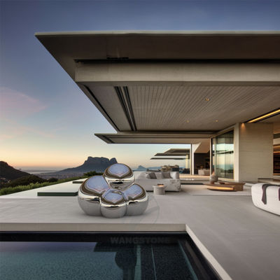 Καλή τιμή. Χάλυβα από ανοξείδωτο χάλυβα Τέχνη γυαλιστερό εξωτερικό μεταλλικό γλυπτό Σχεδιασμός από λιθόστρωτο σε απευθείας σύνδεση