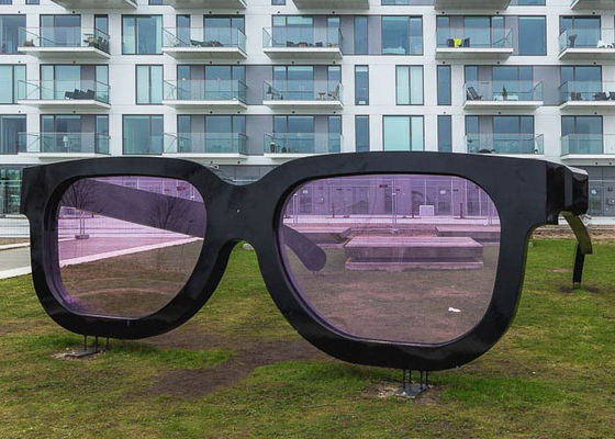 Καλή τιμή. Δημόσια Μεγάλα ζωγραφισμένα μεταλλικά γλυπτά Τέχνη Ατσάλι ατσάλινα γυαλιά γλυπτά σε απευθείας σύνδεση