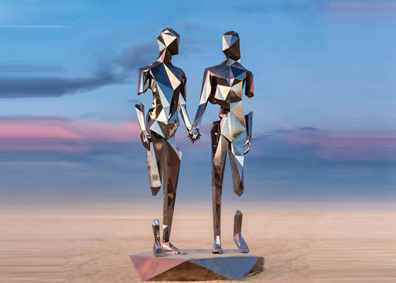 Καλή τιμή. Μεγάλα διακοσμητικά τοπία γυαλισμένα γλυπτά από ανοξείδωτο χάλυβα σε απευθείας σύνδεση