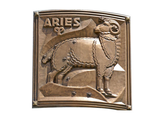 Καλή τιμή. Σύγχρονη ανακούφιση χαλκού Aries μετάλλων για την υπαίθρια/εσωτερική διακόσμηση σε απευθείας σύνδεση
