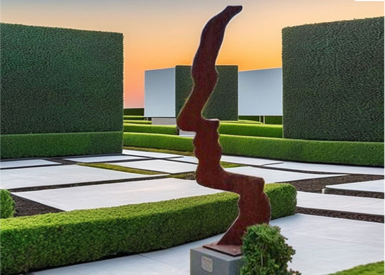 Καλή τιμή. Προσαρμοσμένο σκουριασμένο εξωτερικό μέταλλο κήπο τέχνη Corten χάλυβα πρόσωπο γλυπτό σε απευθείας σύνδεση