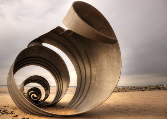 Καλή τιμή. Διακοσμήσεις κήπων μετάλλων Conch, αφηρημένο γλυπτό ανοξείδωτου πάρκων μεγάλο σε απευθείας σύνδεση