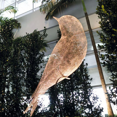 Καλή τιμή. Σύγχρονο κήπο εξωτερικό μέταλλο ζώο από ανοξείδωτο χάλυβα σύρμα πουλιού γλυπτό σε απευθείας σύνδεση