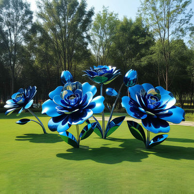 Καλή τιμή. Μεταλλικό δώρο γλυπτό τριαντάφυλλου από ανοξείδωτο χάλυβα για γάμους και επετείους σε απευθείας σύνδεση