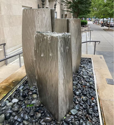 Καλή τιμή. Προσαρμοσμένη κήπου εξωτερική μεταλλική ανοξείδωτη χάλυβα γλυπτική καταρράκτη σιντριβάνι για διακόσμηση σε απευθείας σύνδεση