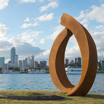 Καλή τιμή. Προσαρμοσμένη σκουριά διακοσμητική μεταλλική τέχνη μοντέρνος κήπος Corten ατσάλινος γλυπτός από επαγγελματικό εργοστάσιο γλυπτών σε απευθείας σύνδεση