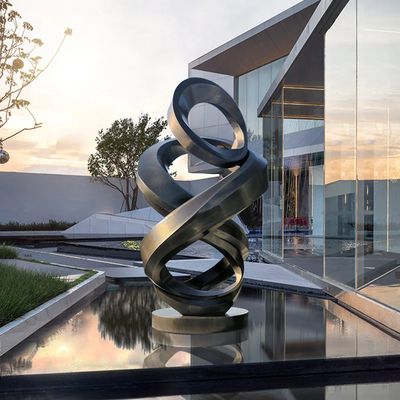 Καλή τιμή. SERENITY Mirror | Contemporary Abstract Stainless Steel Sculpture for Outdoor Garden σε απευθείας σύνδεση