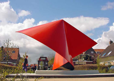 Καλή τιμή. Μοντέρνα τετραγωνική σύγχρονη δημόσια τέχνη ανοξείδωτου γλυπτών κήπων σε απευθείας σύνδεση