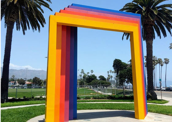 Καλή τιμή. Χρωματισμένο συνήθεια γλυπτό μετάλλων, σύγχρονο γλυπτό πυλών για το τοπίο κήπων σε απευθείας σύνδεση