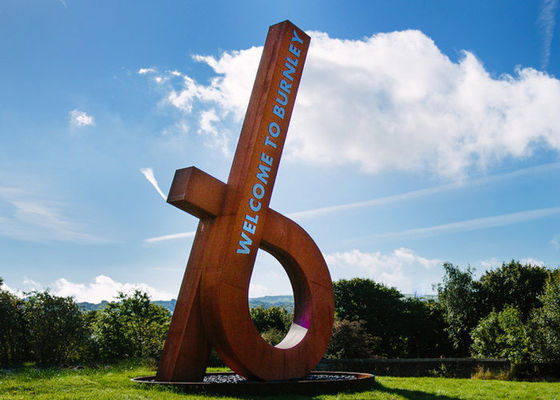 Καλή τιμή. Σύγχρονο πόλεων γλυπτό χάλυβα Corten μετάλλων διακοσμήσεων υπαίθριο σε απευθείας σύνδεση