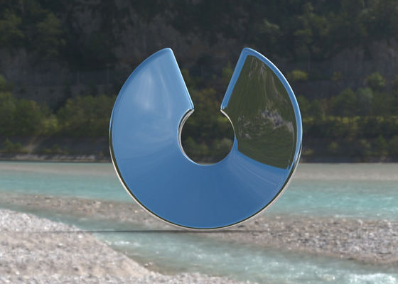 Καλή τιμή. Ο καθρέφτης γυάλισε το σύγχρονο υπαίθριο γλυπτό ανοξείδωτου για το τοπίο κήπων σε απευθείας σύνδεση