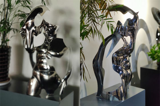 Καλή τιμή. γυαλισμένο SS316 100cm γλυπτό κεφαλιών αλόγων ανθρώπινου προσώπου ύψους καθρέφτης σε απευθείας σύνδεση