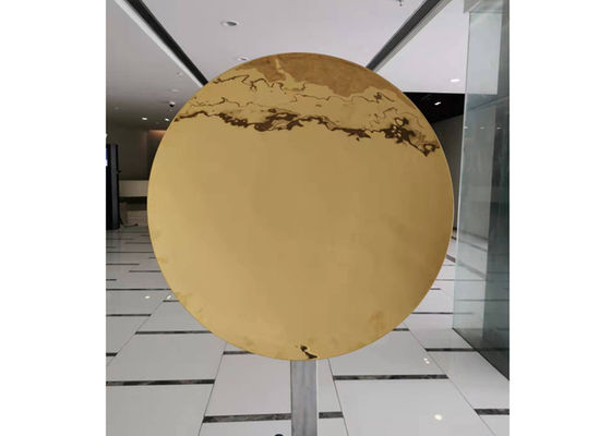 Καλή τιμή. Διακοσμητικό χρυσό γλυπτό καθρεφτών ανοξείδωτου τοίχων σε απευθείας σύνδεση