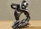 Abstract Bronze Statue Kissing Love Couple Thermal Coloring Coating