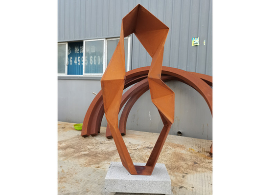 Καλή τιμή. Σύγχρονα υπαίθρια Corten χάλυβα γλυπτά κήπων τέχνης μετάλλων γλυπτών αφηρημένα σε απευθείας σύνδεση