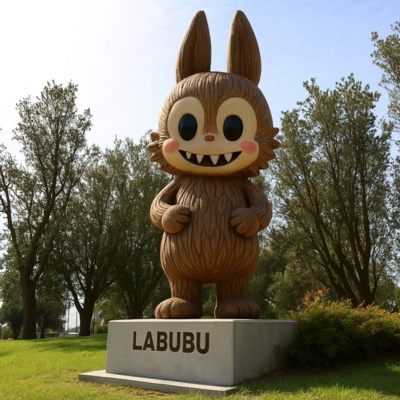 Καλή τιμή. Garden Decoration Toy Art Fiberglass Labubu Sculpture σε απευθείας σύνδεση