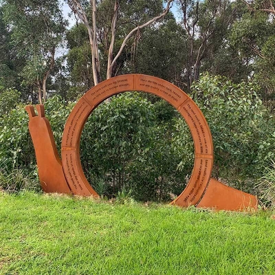 Καλή τιμή. Factory Weathering Steel Sculpture in Snail Form Landscape Metal Corten Steel Sculpture for Garden Decoration σε απευθείας σύνδεση