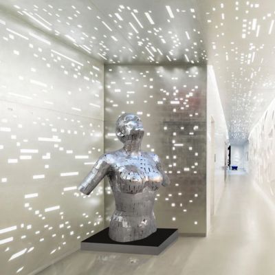 Καλή τιμή. Custom Life Size Abstract Stainless Steel Female Bust Sculpture With Size 120cm Height σε απευθείας σύνδεση