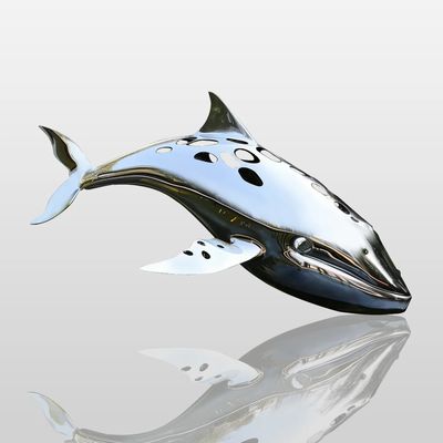 Καλή τιμή. Customized Hollow-Out Leaping Whale Art Statue, Outdoor Water Feature Centerpiece σε απευθείας σύνδεση