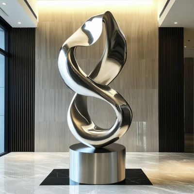 Καλή τιμή. Contemporary Indoor/Outdoor Decoration Stainless Steel Infinity Loop Sculpture σε απευθείας σύνδεση