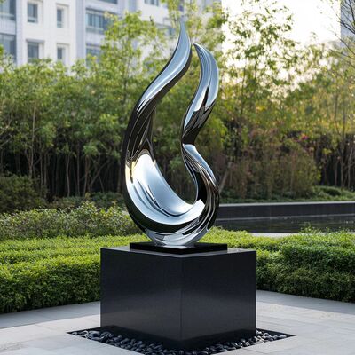 Καλή τιμή. Custom Garden Sculpture Contemporary Flowing Abstract Stainless Steel Sculpture σε απευθείας σύνδεση