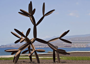 παχιά είσοδος 2.5mm Sculture στο χάλυβα Corten/τρισδιάστατο γλυπτό μετάλλων συνήθειας σχεδίων