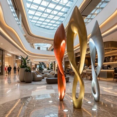 Μεγάλο Custom Contemporary Indoor Outdoor Abstract Fiberglass Hotel Sculpture Factory άμεση σύγχρονη τέχνη άγαλμα για διακόσμηση τοπίου